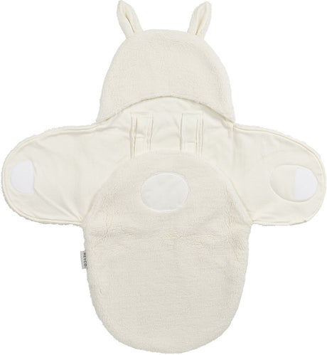Meyco Baby-Kaninchen-Wickeldecke – Teddy – Natur