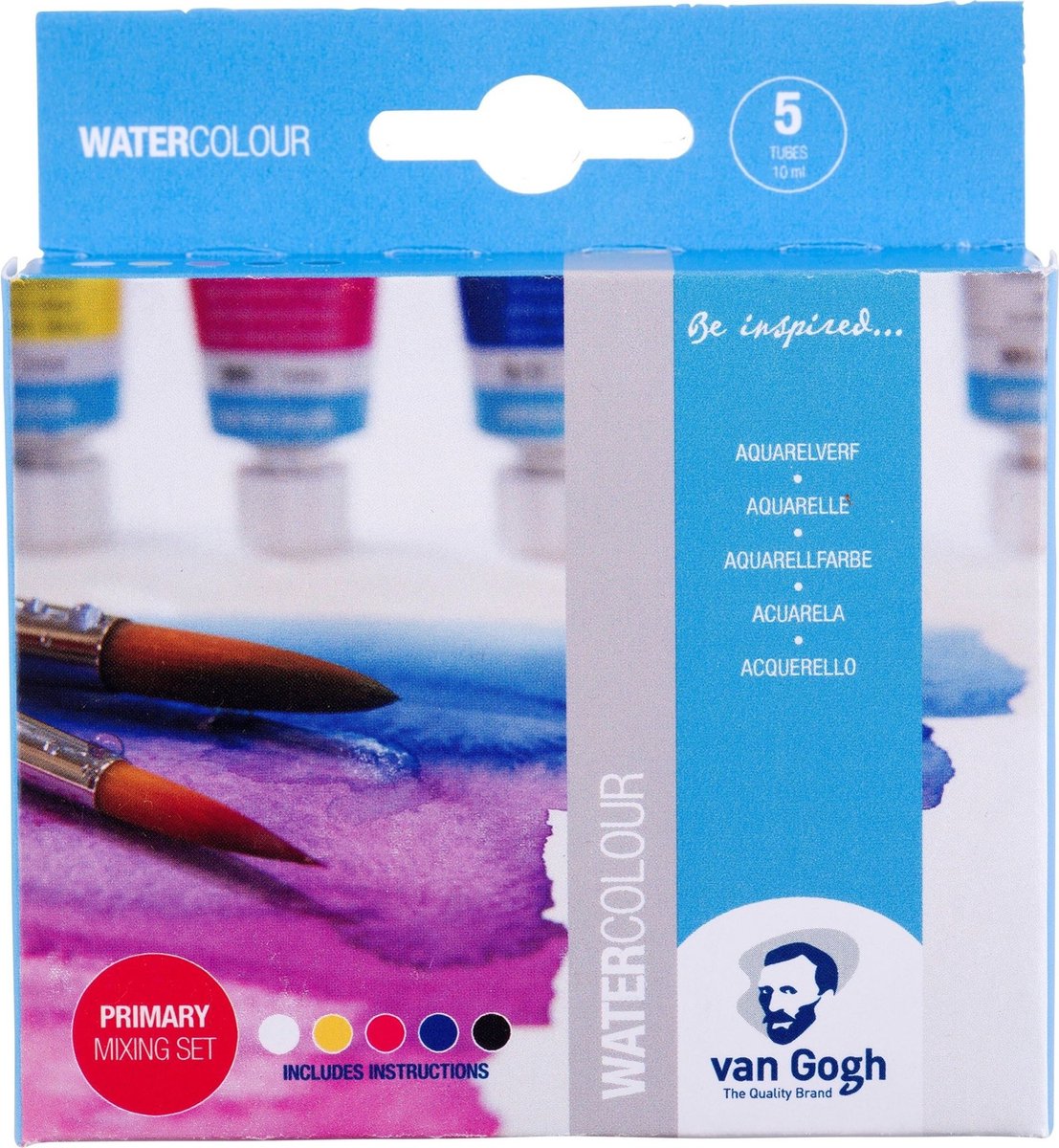 Van Gogh Aquarell-Primärmischset | 5 x 10-ml-Röhrchen