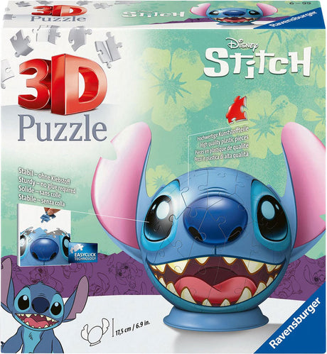 Ravensburger Disney Stich mit Ohren – 3D-Puzzle 72 Teile