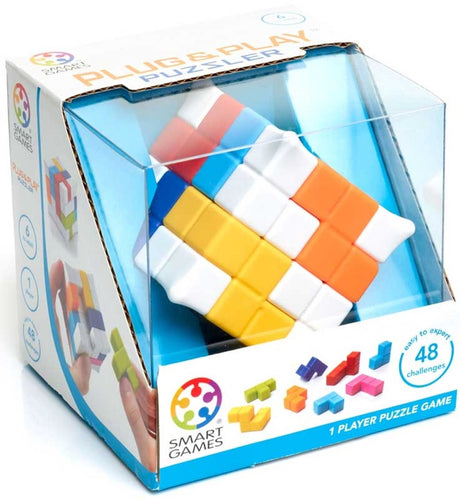 Smartgames – Plug-Play-Puzzler (48 Aufgaben) – Zappelspielzeug – Würfelpuzzle