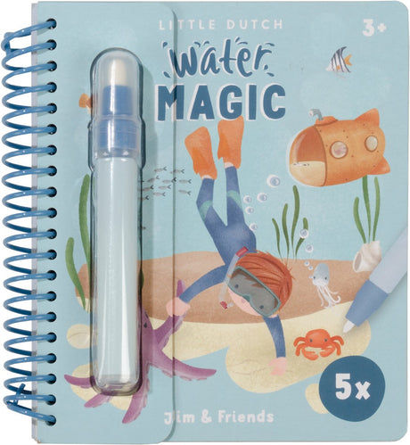 Little dutch watertekenboek water magic jim friends - bambolino toys