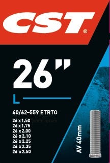 CST Innenrohr AV13 26 Zoll 40 62-559 AV 40 mm 071301