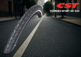 CST-Reifen Tournée 45 Sport 28 x 1,50 40-622 mm – Schwarz mit Reflexion