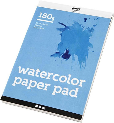 Kreativunternehmen https: www.cchobby.nl Aquarellblock-A5-Blatt-148x210-mm-180-gr-weiß-20-Blatt-1-Stück