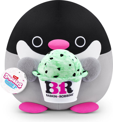 Snackles-Serie 2 – Pinguin-Penelope mit Becken-Räuber – 35 cm von Zuru