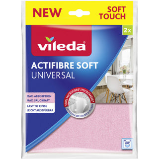 Vileda 1072057 - Actifibre Soft-Tuch 2 Stück | 5 Stück