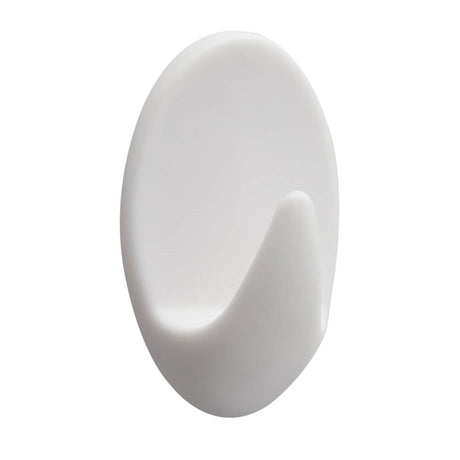 Tiger Baseline Klebehaken oval l Kunststoff weiß 3er Set 15x53x35mm