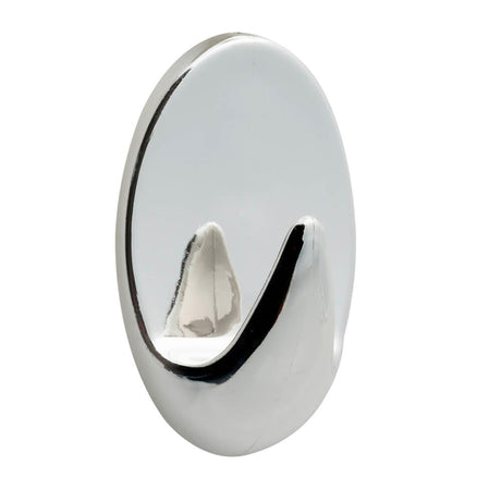 Tiger Baseline Klebehaken Oval L Kunststoff Chrom 3er Set 15x53x35mm