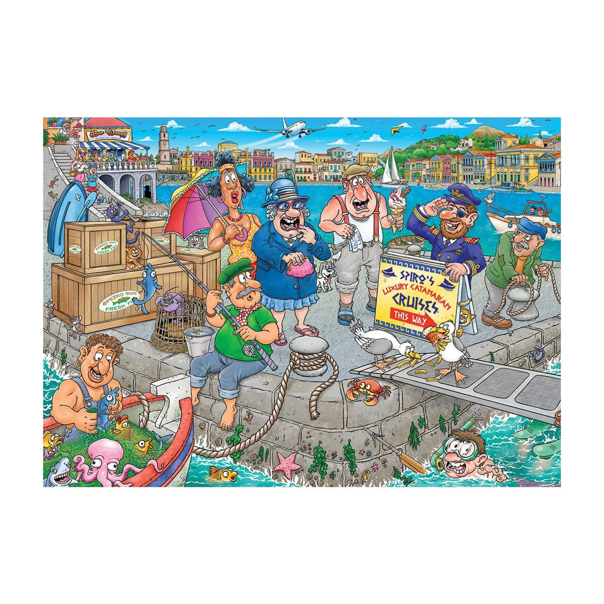 Jumbo Wasgij Original 47 Puzzle – rein ins Boot! - 1000 Stk.