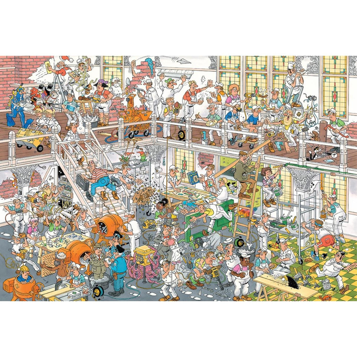 Jan van Haasteren Puzzle - Die Renovierung, 3000 Teile.