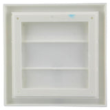 Renson 1006372 - dampkaprooster opbouw 733 pvc ral 9010 154x154mm | 2 stuks