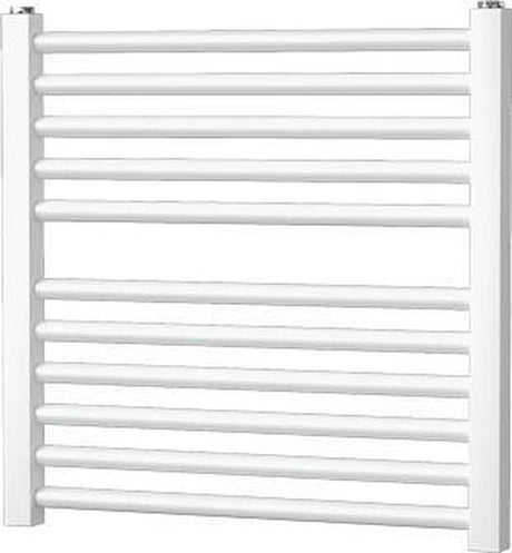 Plieger quadro designradiator - handdoekradiator - 48.5 cm x 50 cm - 204 watt - wit