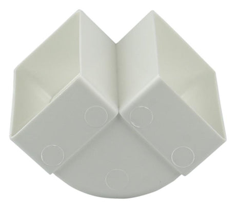 Renson 1006403 - pvc hoekverbinding vert.90° 7015 wit 110x55mm | 3 stuks