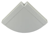 Renson 1006406 - pvc hoekverbinding hor.90° 7016 wit 204x60mm | 3 stuks