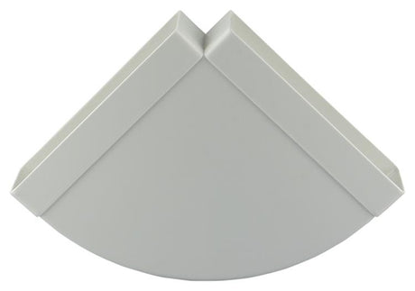 Renson 1006406 - pvc hoekverbinding hor.90° 7016 wit 204x60mm | 3 stuks