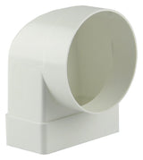 Renson 1006407 - pvc hoekverbinding rechth rond90° 7017 wit ø 100 | 3 stuks
