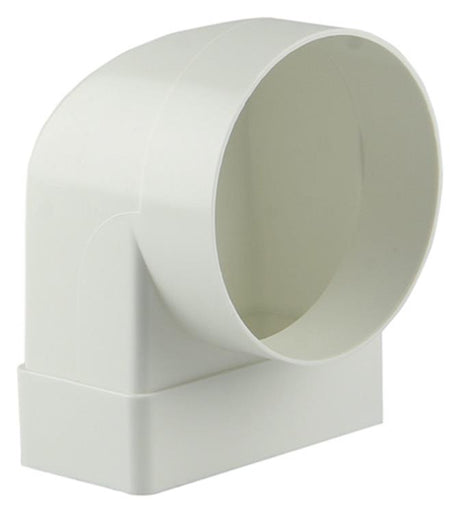Renson 1006407 - pvc hoekverbinding rechth rond90° 7017 wit ø 100 | 3 stuks