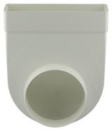Renson 1006408 - pvc hoekverbinding rechth rond90° 7017 wit ø 125 | 3 stuks