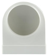 Renson 1006409 - pvc hoekverbinding rechth rond90° 7017 wit ø 150 | 3 stuks