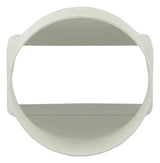 Renson 1006410 - pvc verbindingsstuk rond rechth. 7021 wit ø 100 | 2 stuks