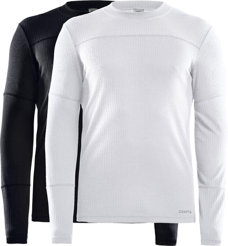 Craft – Core 2-Pack Baselayer – Thermoshirt – Schwarz und Weiß – Herren – M