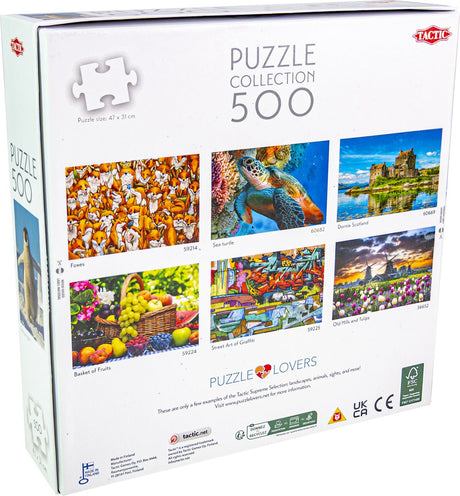 Tactic Baby-Pinguin – Puzzle – 500 Teile – süßer Baby-Pinguin in Eislandschaft – arktische Tiere und antarktische Natur – hohe skandinavische Qualität