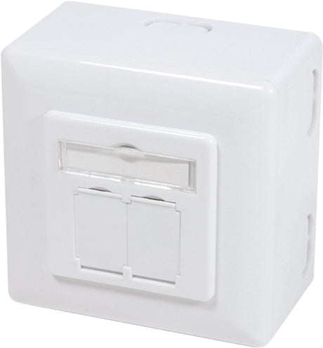 Dsit cat6 utp stp opbouwdoos - wit