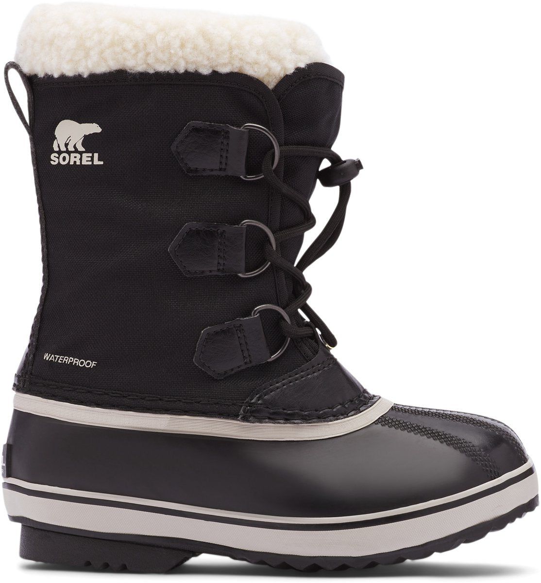 Sorel Yoot Pac™ Nylon WP Jugend-Unisex-Schneestiefel – Schwarz – Größe 36