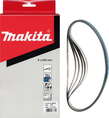 Makita p-39431 Schleifband 9x533mm z40 ve=25
