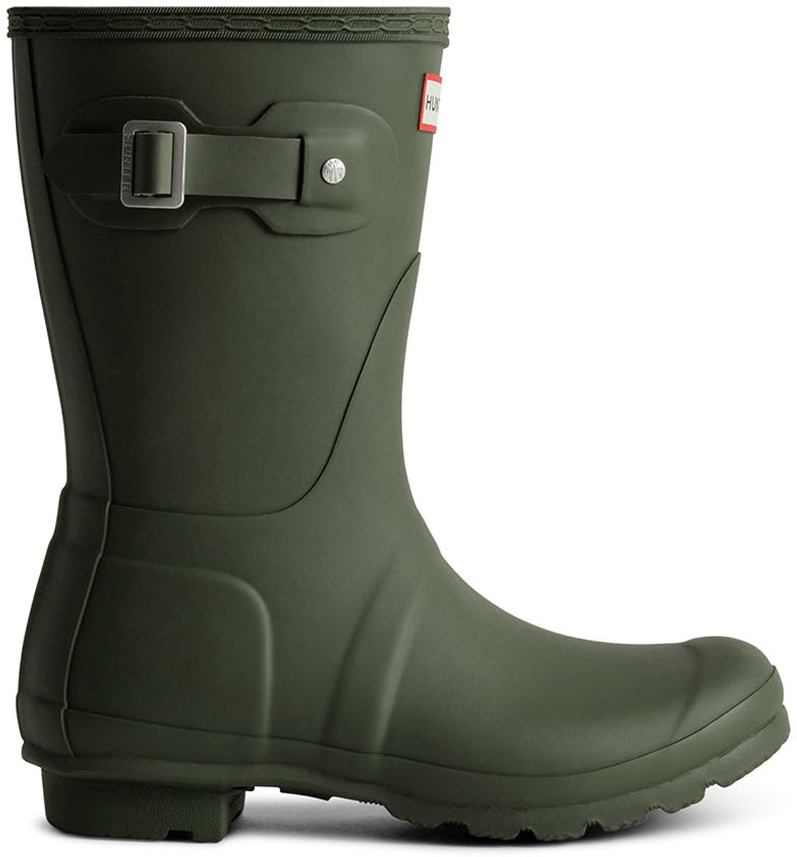 Hunter Damen Original kurze Stiefel – Gummi – Damen – Grün – Größe 39