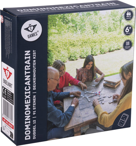 Engelhart Domino mexikanischer Zug in Holzkiste