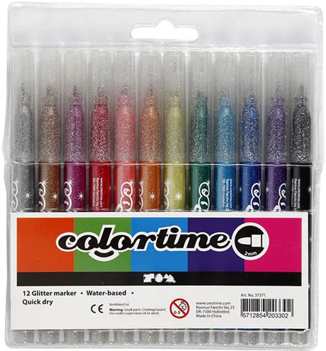 Colortime https: www.cchobby.nl -glittersticks-line thick-2-mm-various-colors-12-piece-1-box