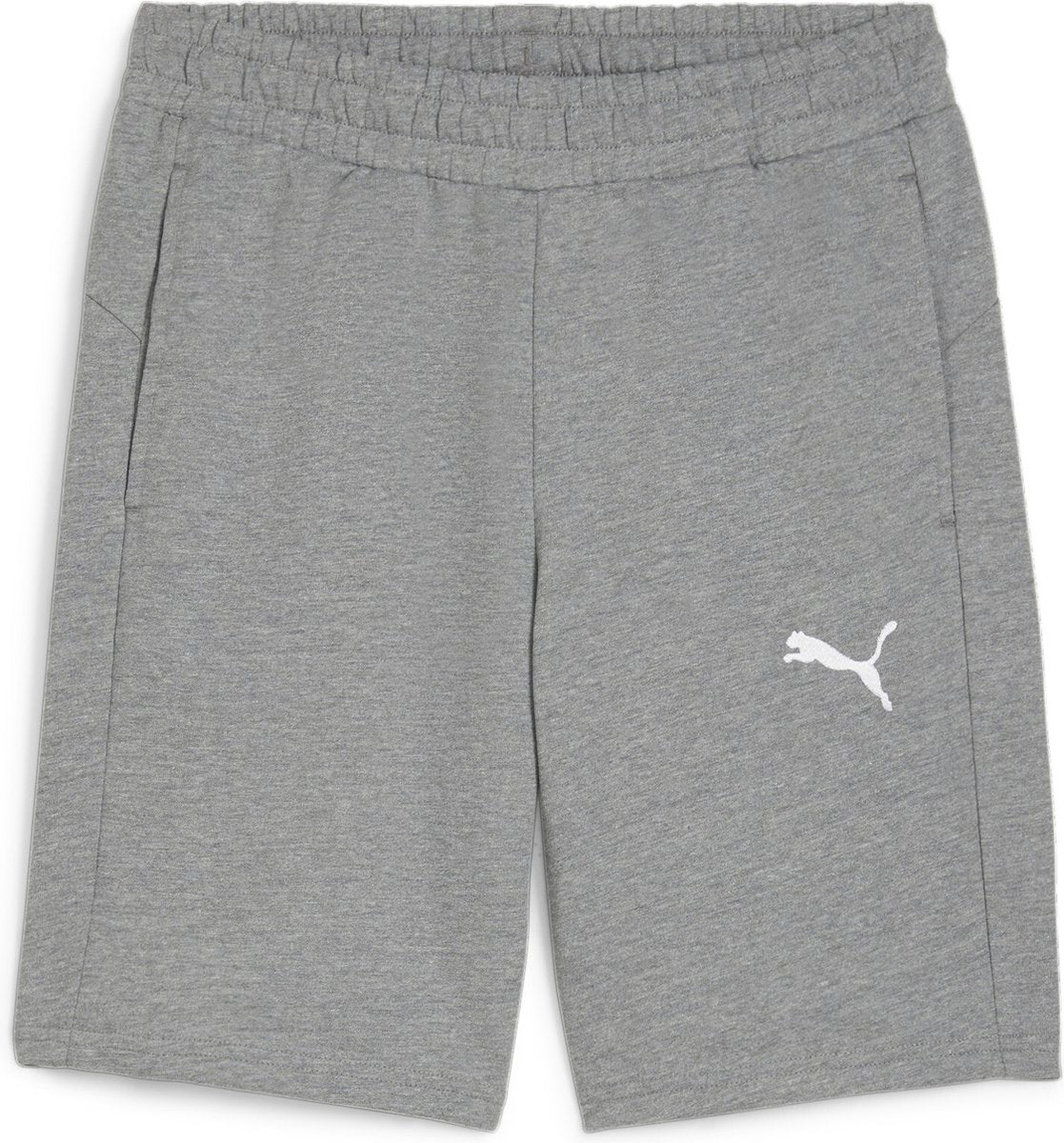 Puma Teamgoal Casuals Shorts Herren-Sporthose – Mittelgrau meliert – Weiß