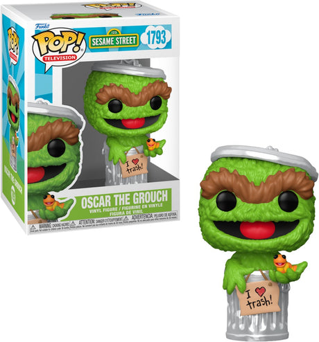 Funko Sesamstraße Sesamstraße – Oscar der Grouch (Pop! Fernsehen) Vinylfigur 1793 Unisex Pop! - neutral - Standard