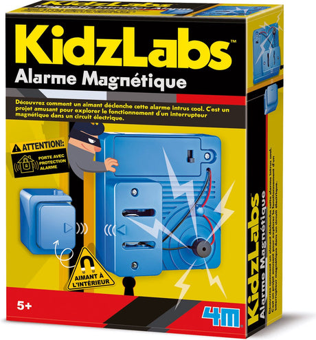 4 m Wissenschaft und Spiele – Bauen Sie Ihren eigenen Magnetalarm – Baukasten – Kidzlabs – 5+