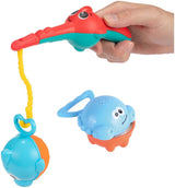 Toi-toys Little Stars Badespielzeug Angelrute mit 3 Fischen, 4 Stück.
