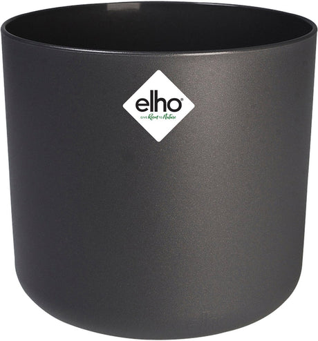 Elho b.for soft rond 22 - bloempot voor binnen - 100% gerecycled plastic - ø 22.3 x h 20.4 cm - antraciet