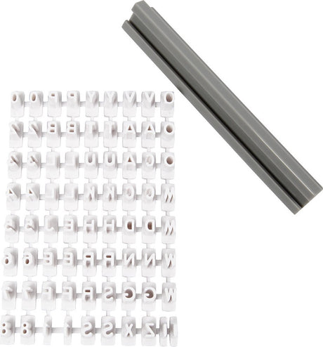 Creativ Company https: www.cchobby.nl Stempelset-aus-Gummi-Buchstaben-Zahlen-h-6-mm-weiß-1-Set