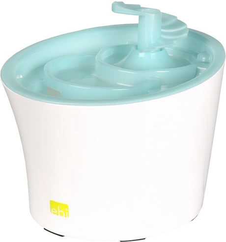 Ebi Tugela Haustier-Wasserspender, Trinkbrunnen, blau, 3 l – 22,5 x 18,5 x 16 cm