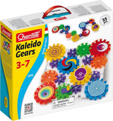 Quercetti Zahnradset Kaleido-Zahnräder – 55-teilig – Bausteine
