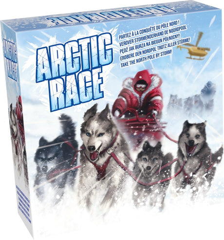 Taktik-Arktisrennen – Brettspiel – Abenteuerrennen zum Nordpol – Taktik und Blocken – Familienspiel – 2 bis 4 Spieler – ab 8 Jahren
