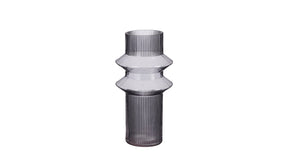 Ivor vaas glas grijs - h30xd15cm