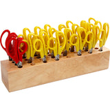 Runde Kinderschere mit Scherenblock, 24st.