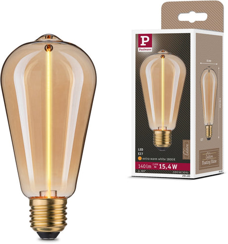 Paulmann Floating Shine Standard 230 V LED-Glühbirne E27 140LM 2,8W 1800K Gold