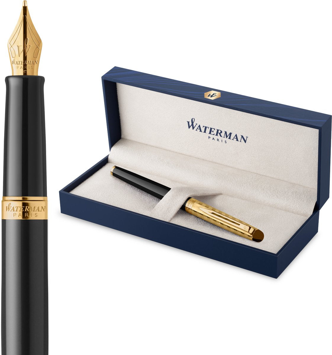 Waterman Hemisphère-Füllfederhalter | die Opernsammlung | schwarzes Gold | Geschenkverpackung