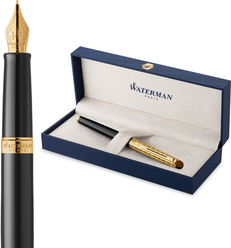 Waterman Hemisphère-Füllfederhalter | die Opernsammlung | schwarzes Gold | Geschenkverpackung