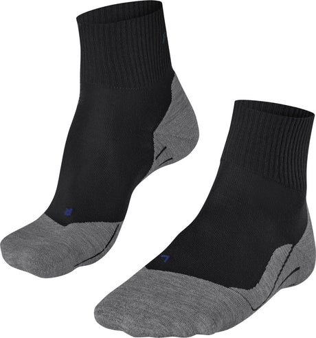Falke TK5 Cool Short Anti-Blister dünne Lyocell-Funktionsmaterial Wandersocken Damen Schwarz – Größe 35-36