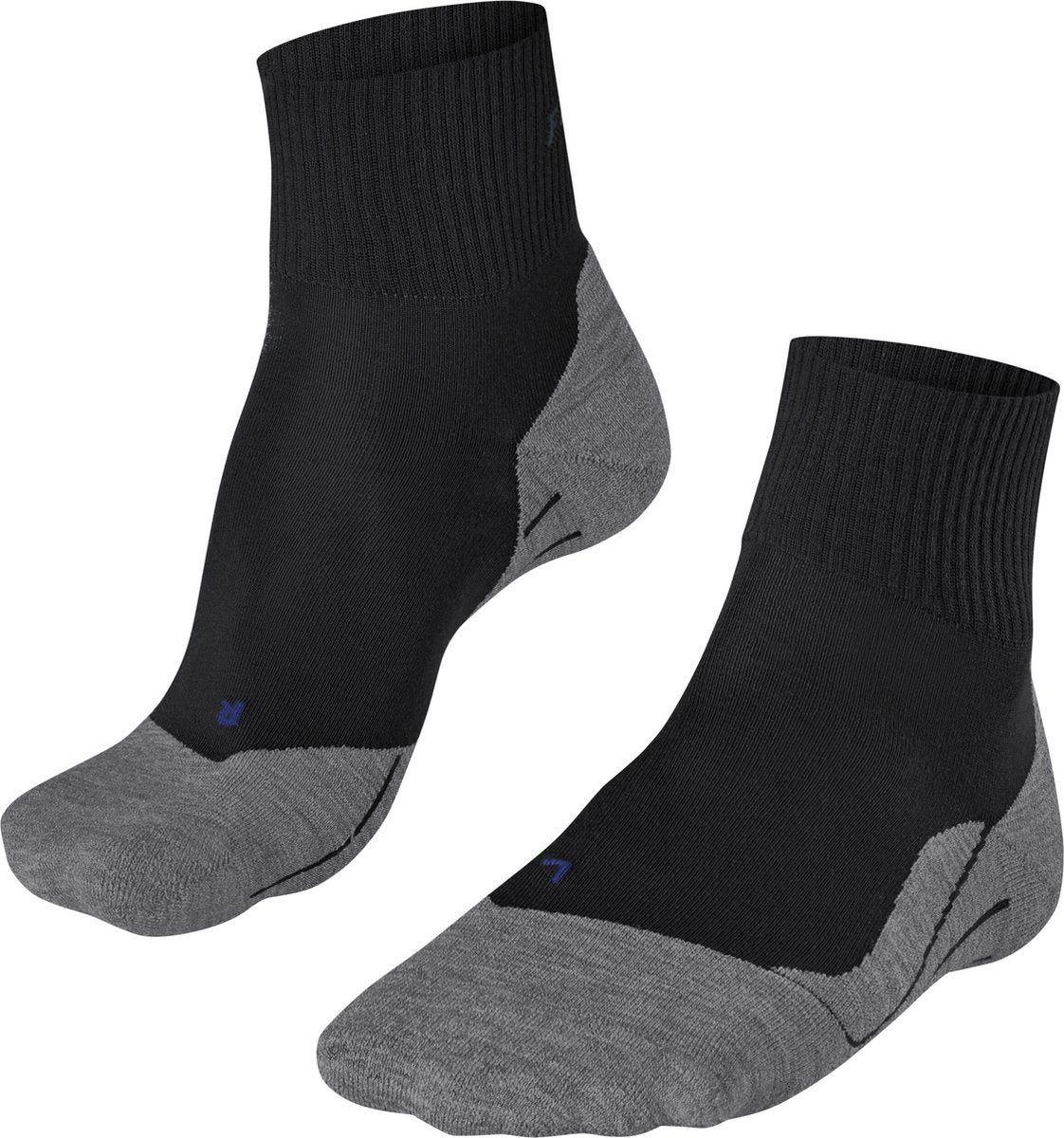 Falke TK5 Cool Short Anti-Blister dünne Lyocell-Funktionsmaterial Wandersocken Damen Schwarz – Größe 37-38