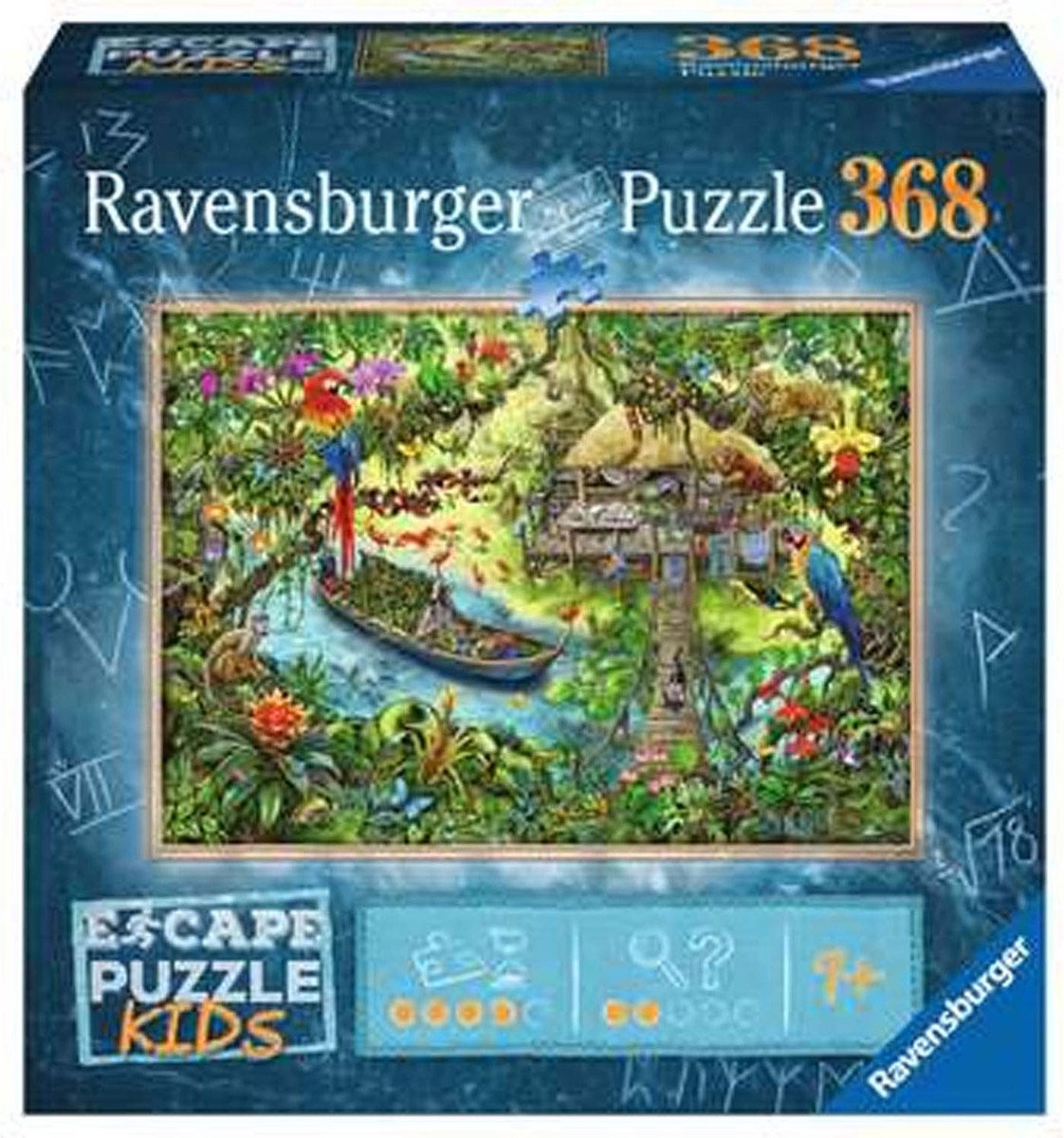 Ravensburger Puzzle Flucht Kinder Dschungel 368 Stücke