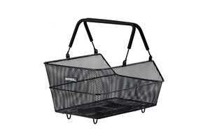 Basilikum cykelkurv cento med mik, der fikserer 14 liter 39 x 24 x 13 cm - sort